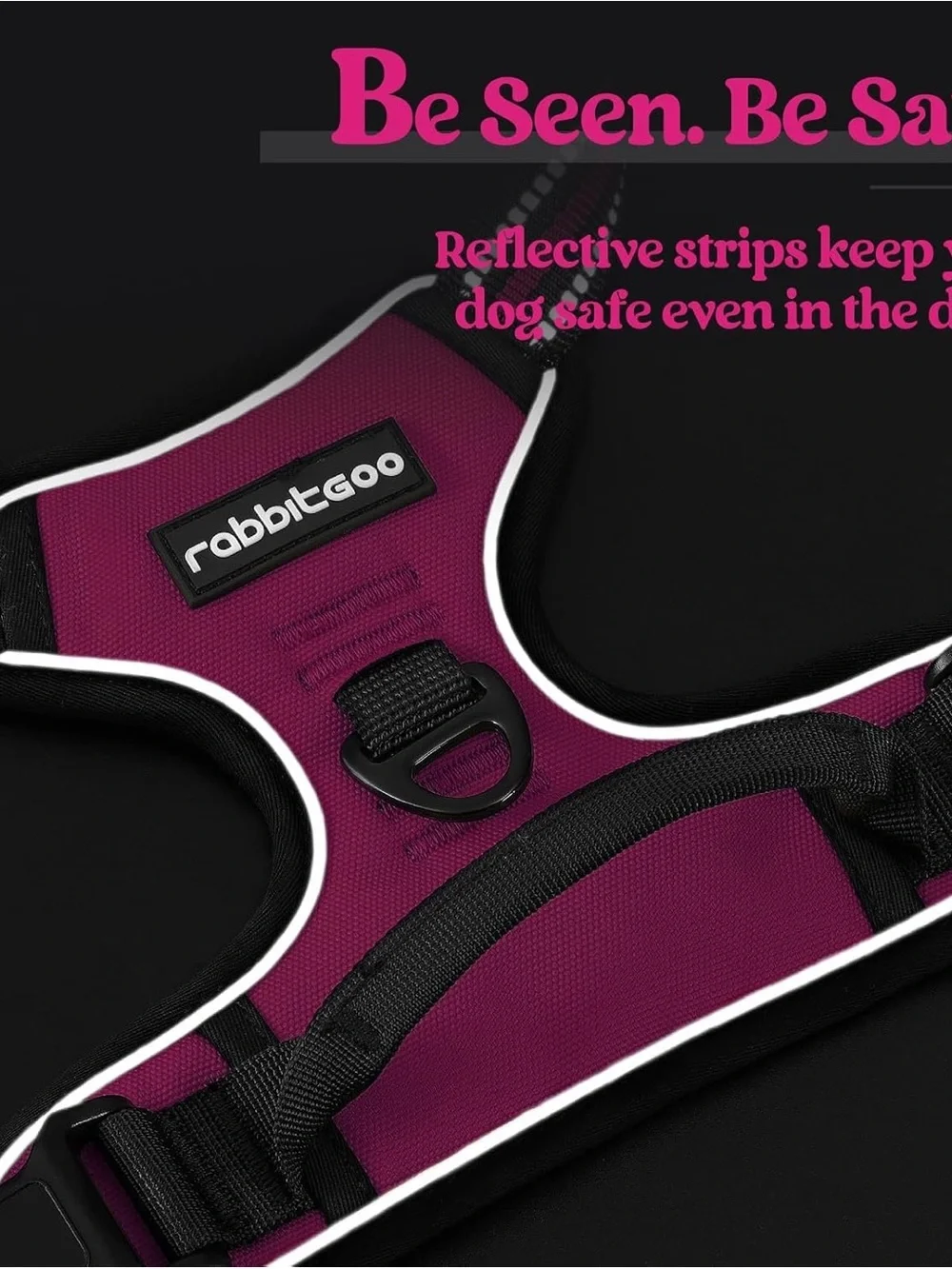 rabbitgoo Dog Harness, No Pull Medium Sized Pet Vest (22-51 lbs)